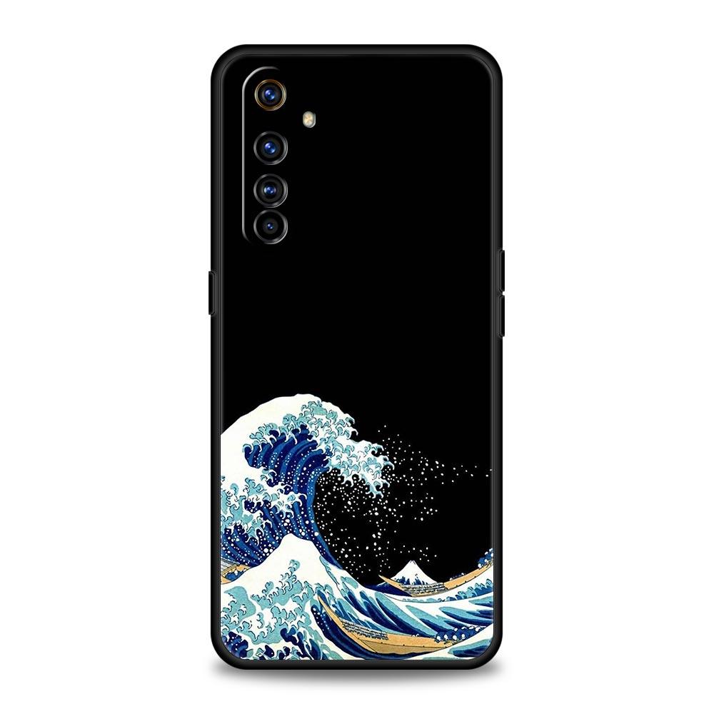 Japan The Great Wave Of Kanagawa Phone Case For Realme 12 11 10 9 8 5G 7 6 GT5 GT3 GT2 Pro C21 C11 C25 C35 GT Neo 2 3 3T 5 Cover