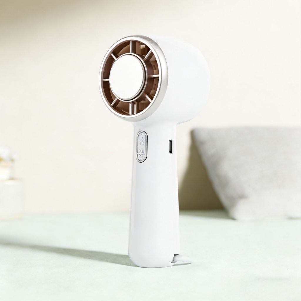 Usb Rechargeable Portable Mini Fan With Cooling Function For Outdoor Use