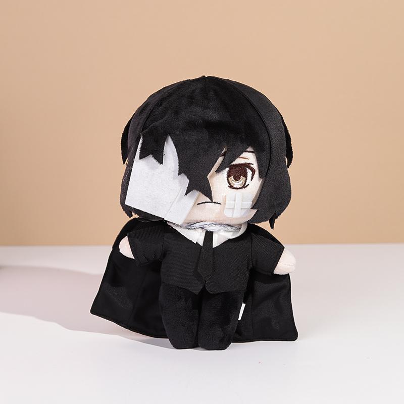 20cm Bungou Stray Dogs Plush Doll Dazai Osamu Nakahara Chuya Edogawa Rampo Gogol Dostoevsk Anime Cosplay Toy Pillow Kids Gift