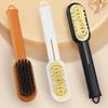 Sneakers Stain Removal Cleaning Long Handle Rubber Shoe Brush Dual-purpose Leather Shoes Suede Care Shoe Brush