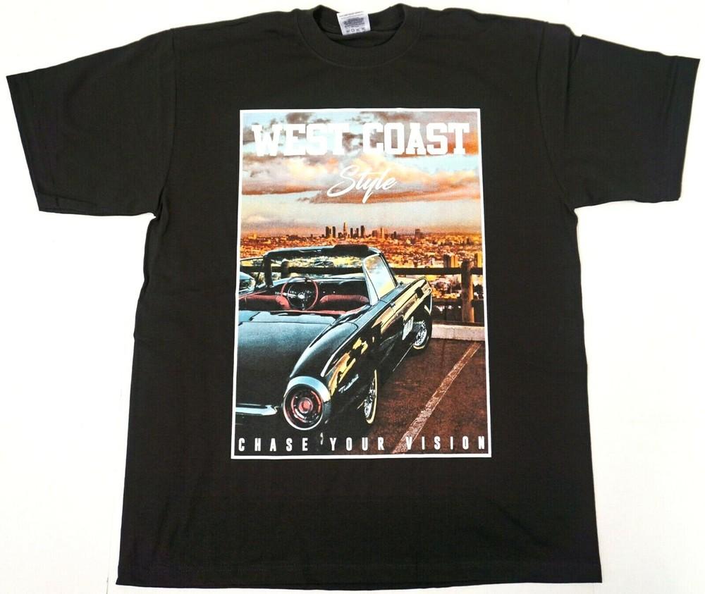 Футболка в стиле Западного побережья Лос-Анджелес Калифорния Городской стритвир Мужская футболка Новая унисекс футболка S