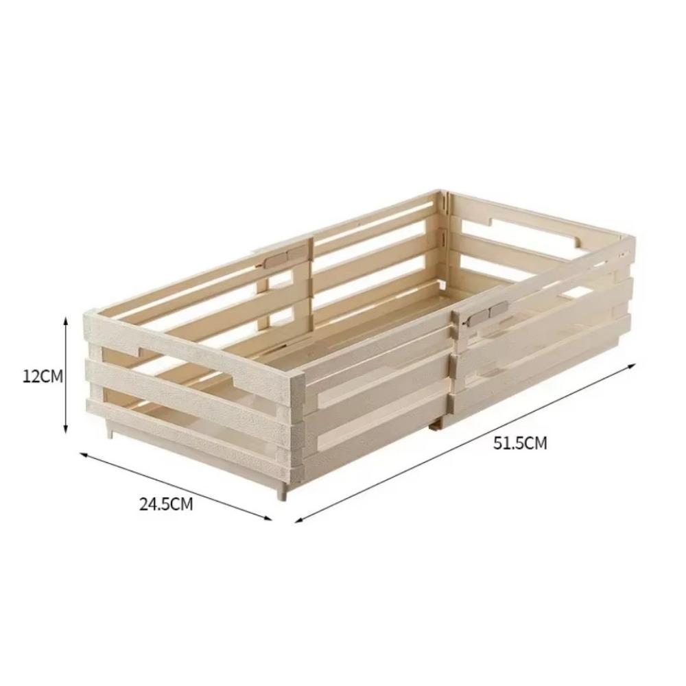 Telescopic Storage Basket Home Drawer Slide Organizer Plastic Kitchen with Miscellaneous Basket Potted Plant Storage Container