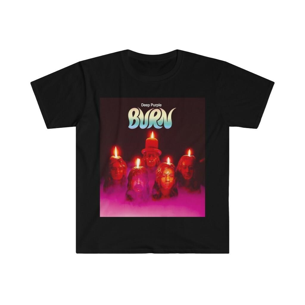 Soft Cotton T-Shirt Mens Womens Tees Top. Deep Purple, Burn L