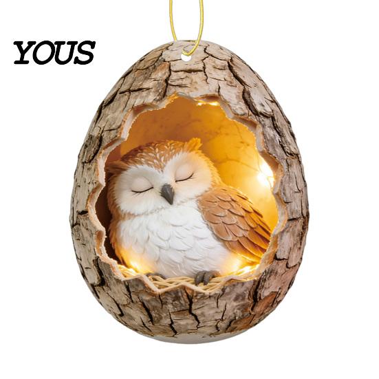 Fireplace Decorative Pieces Forest Animal Ornament, 2D Flat Woodland Acrylic Christmas Unique Gift for Friends Hanging Decoration Tree, Holiday
