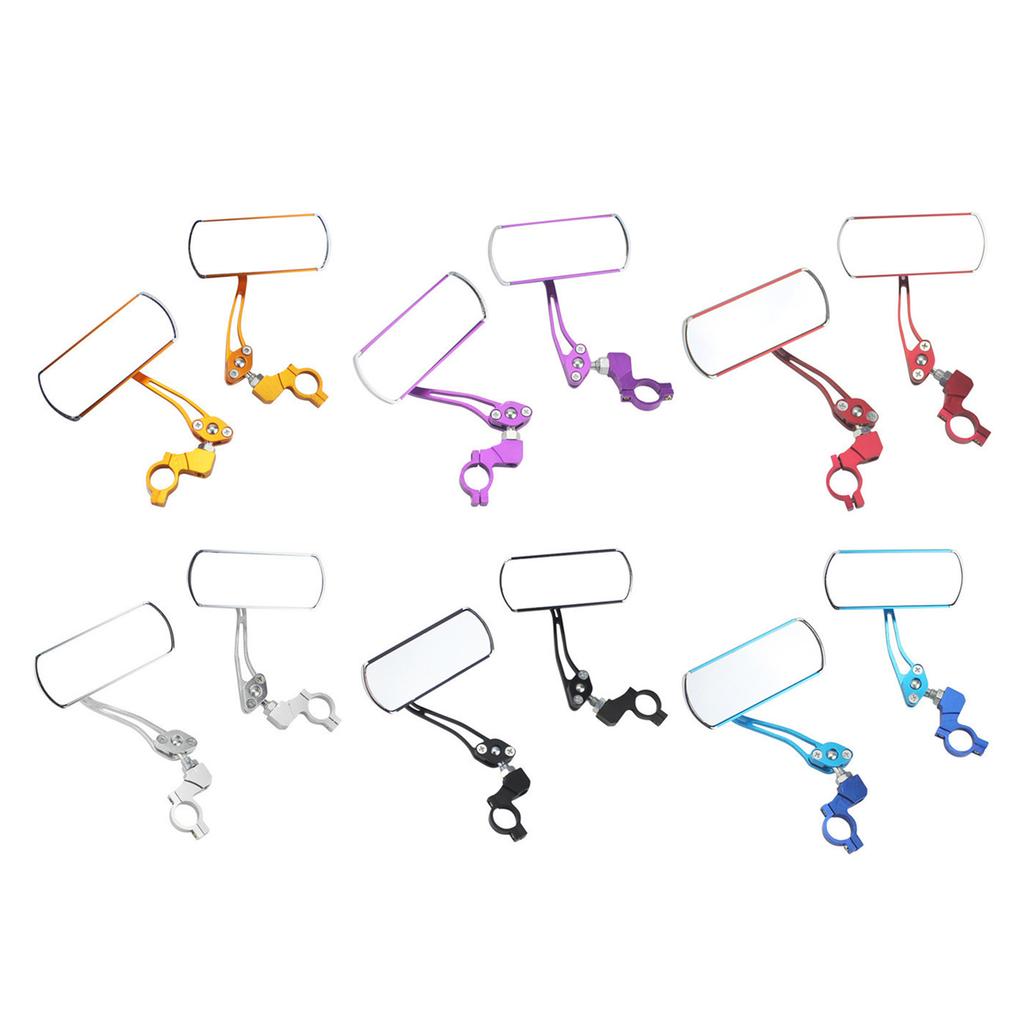 Handlebar Bike Mirror Bicycles Cycling Rear View Mirrors 360 Degree Adjustable Rotatable Handlebar Mounted Bike Mirror