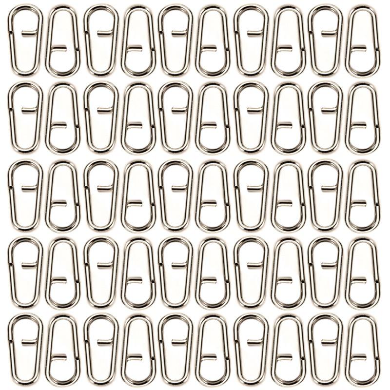 Овальный Вращающийся Замок-Соединитель для Рыбалки из Нержавеющей Стали с Ивовым Ушком Large