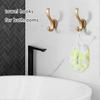 Pack Of 5 Wall Hook Coat Key Hat Towel Handbag Clothes Heavy Duty For Wall Bathroom Doorgold - DD