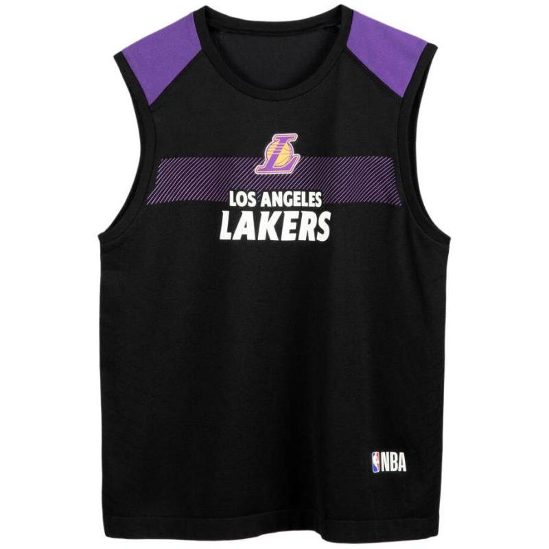 

DECATHLON Vest UT500 Crew Neck Letter Sleeveless Black/Lotus Children s Model 141-150