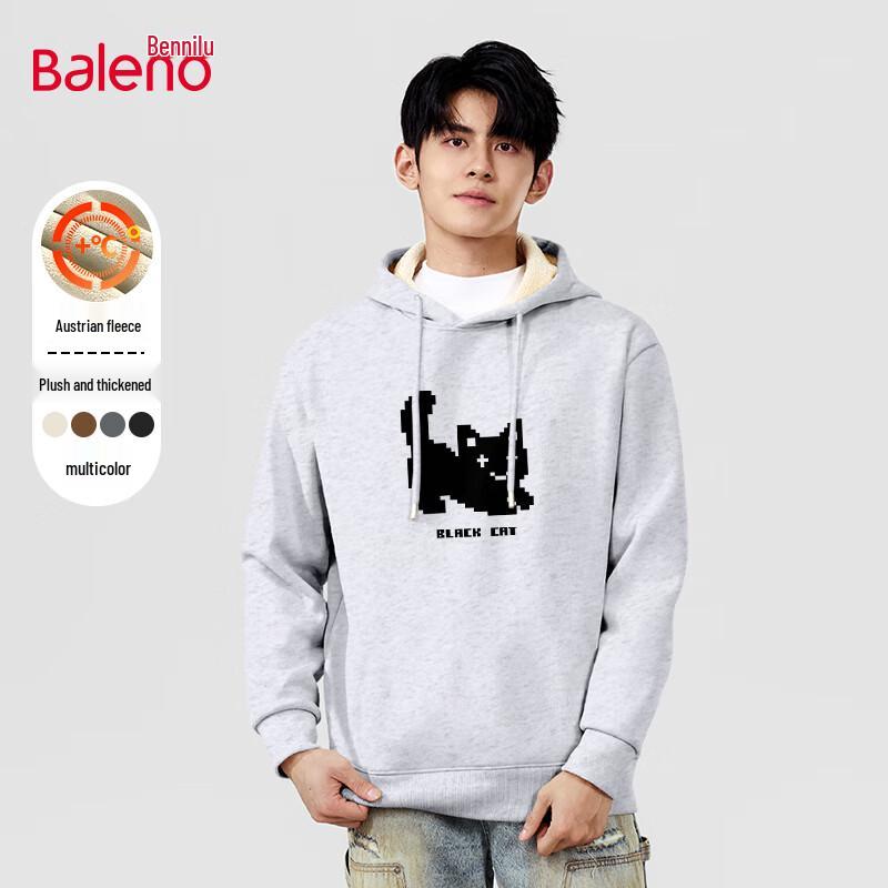 

Baleno Men s JPB Pixel Cat Print Fleece Hoodie 5XL