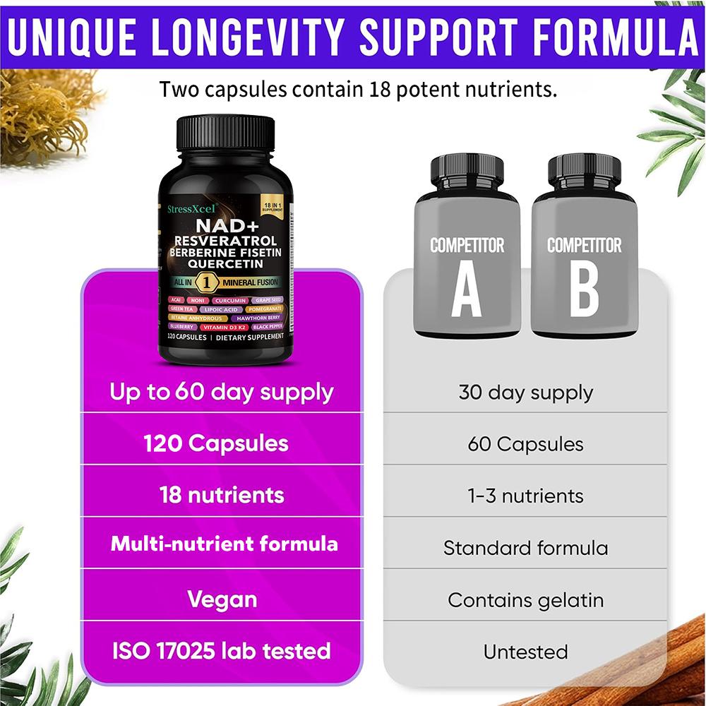 Integratore di Betaina Anidra, Con Berberina, Vitamina K2, D3, 120 Capsule Per Flacone