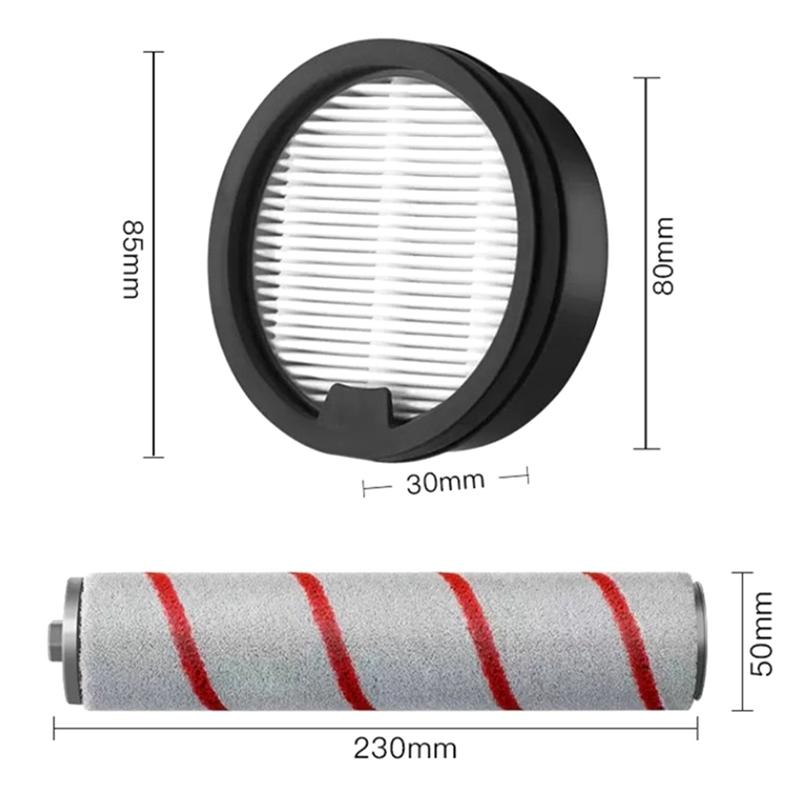 Vhodné pro příslušenství k vysavačům Dreame M12/M13 filtrační prvky válcových kartáčů