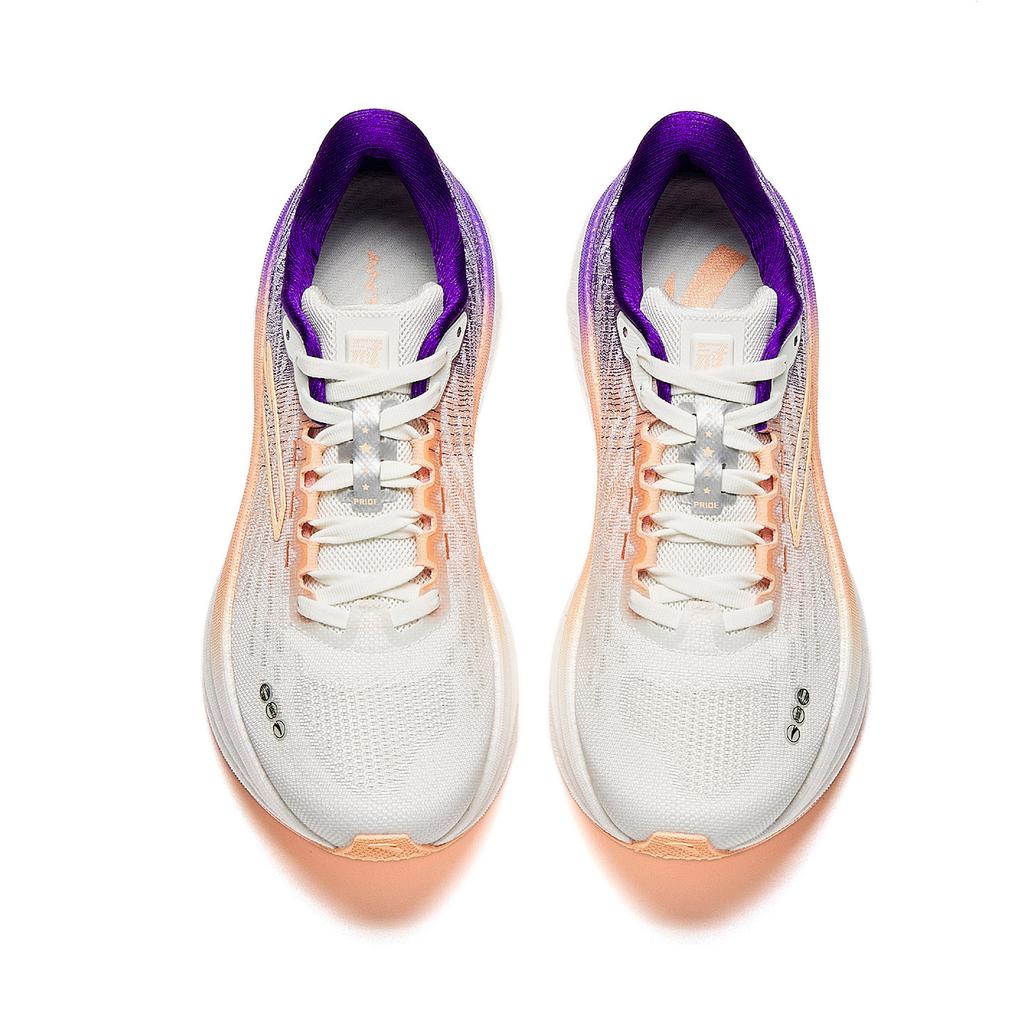 ANTA Champion 3 V3 Running Shoes Women's Low top Ivory White/Flowing Orange/Era Purple 3 922615562-3