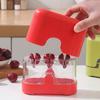 Cherry Corer Manual Press-Type Fruit Pitter Stainless Steel Cherry Pit Tool for Cherries Jujubes Red Dates Hawthorns Dishwasher Safe Cherry Pit