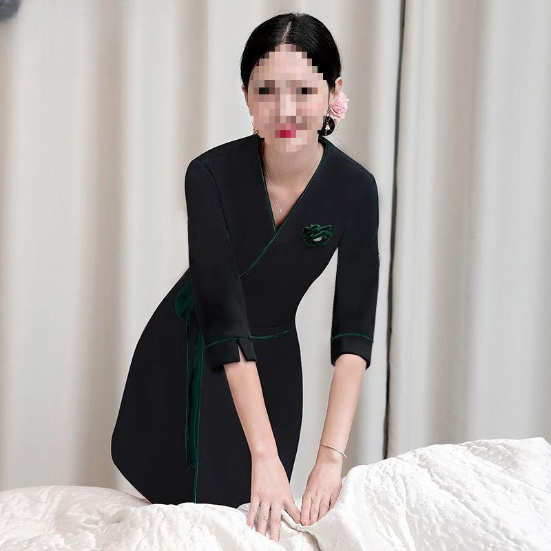 

Breathable Beauty Salon Work Dress for Women: Slimming and Elegant XL