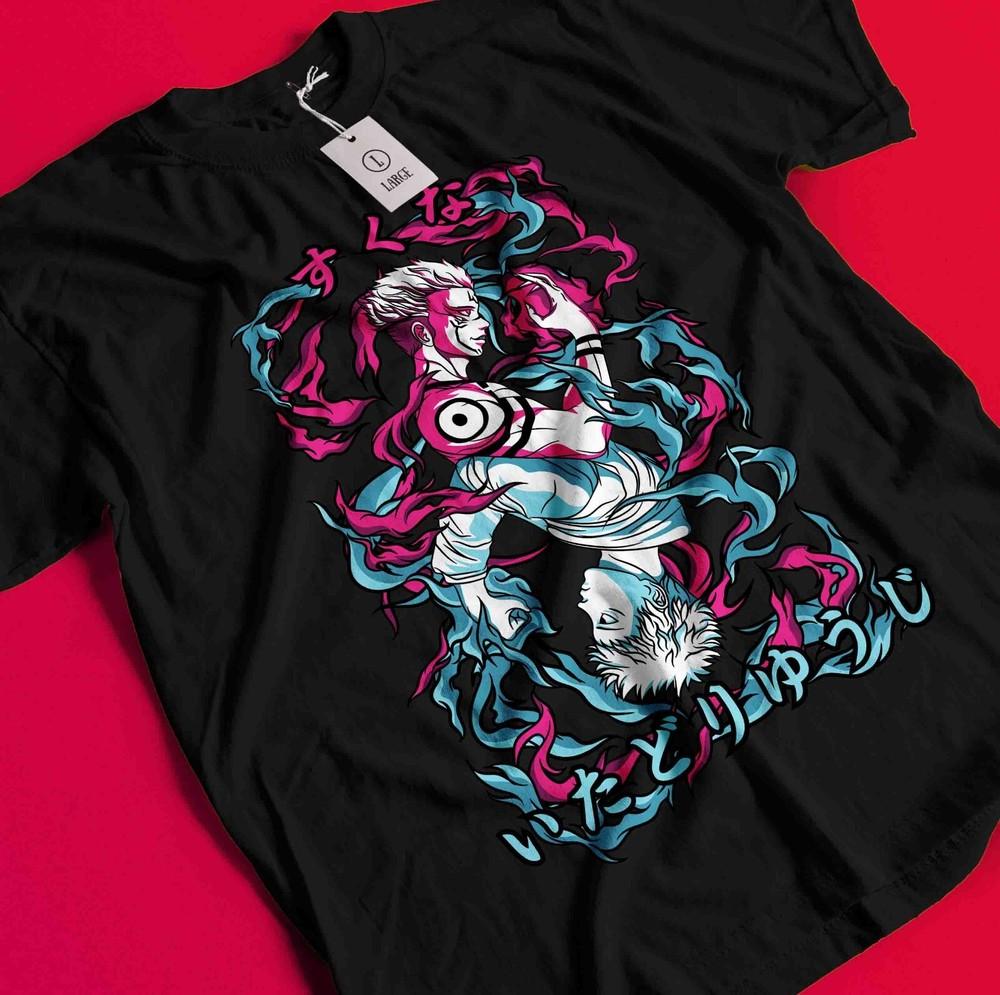 Itadori Shirt Gojo Satoru T-Shirt Jujutsu Kaisen Tshirt Toji Tee Sukuna Mahoraga AA27