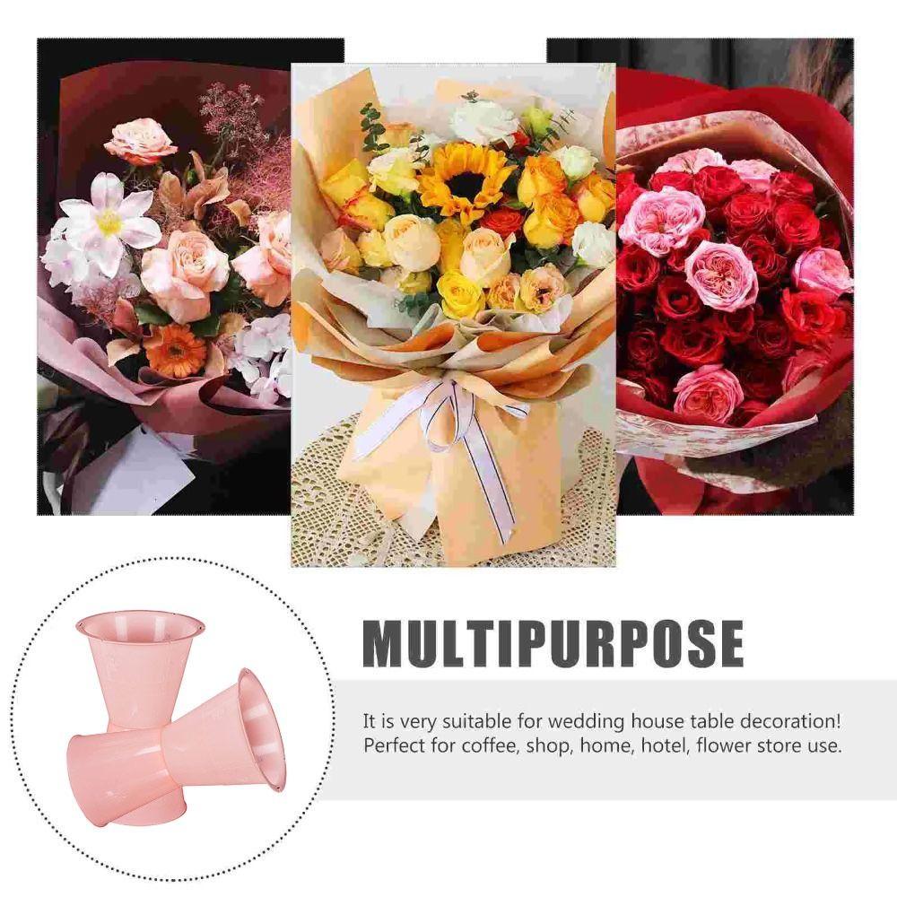 New Plastic Flower Packaging Liner Quick Flower Accessories Flower Bouquet Base DIY Bouquet Wrapping Mother's Day