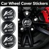 4PCS 56mm VS Work Logo Alloy Car Wheel Center Hub Cap Sticker Accessories