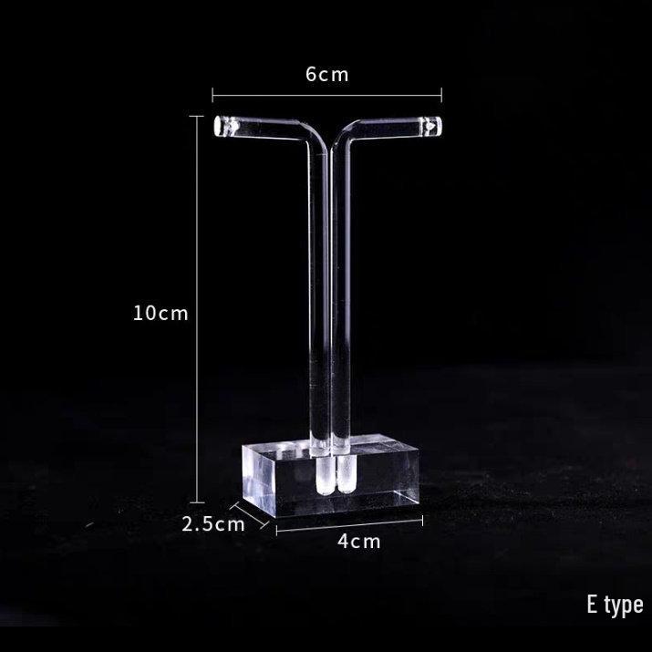 Acrylic Earring Holder Stand - Simple Display for Studs, Dangles, and Jade Jewelry Accessories
