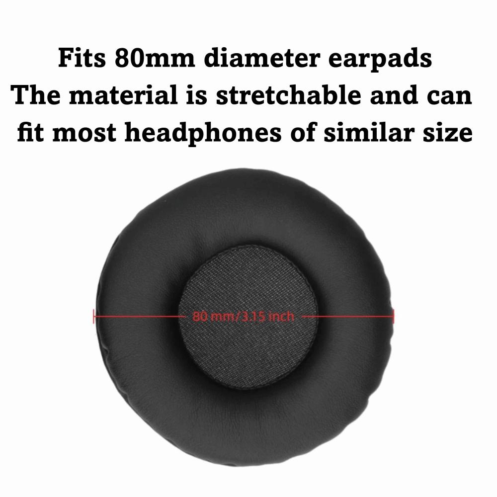 2PCS Soft Comfort Replacement Ear Cushions for ATHWS70/ATHWS77/ATHWS99/MDRV55/MDRV500/MDR7502