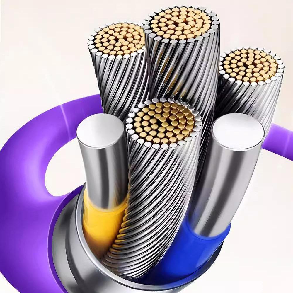 1m 4 In 1 Data Cable 240W Super Fast Charging Type-C/USB To Type-C/8Pin Liquid Silicone Cord