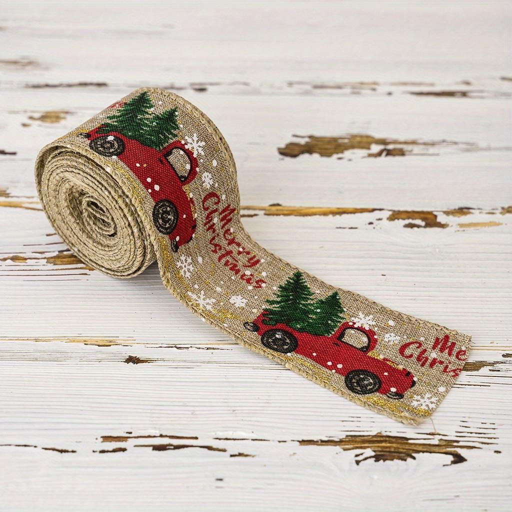 

И Европейский Элегантный Американский Стиль Рождественская Подарочная Упаковочная Лента В Шести Стилях Яркая Christmas Ribbon A