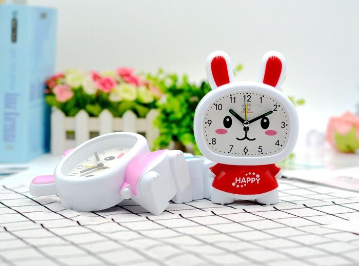 Cute Miffy Rabbit Cartoon Small Alarm Clock Student Stationery School Supplies Clock 10 Yuan Store
