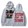 Mens Graphic Hoodie Rock Band System Of A Down Print Casual Sweatshirt Thin Fit