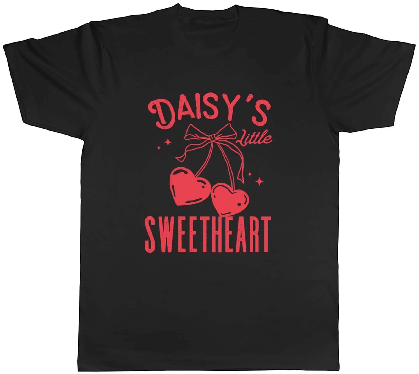 Personalised Little Sweetheart Mens T-Shirt Valentines Day Hearts Tee Gift XL