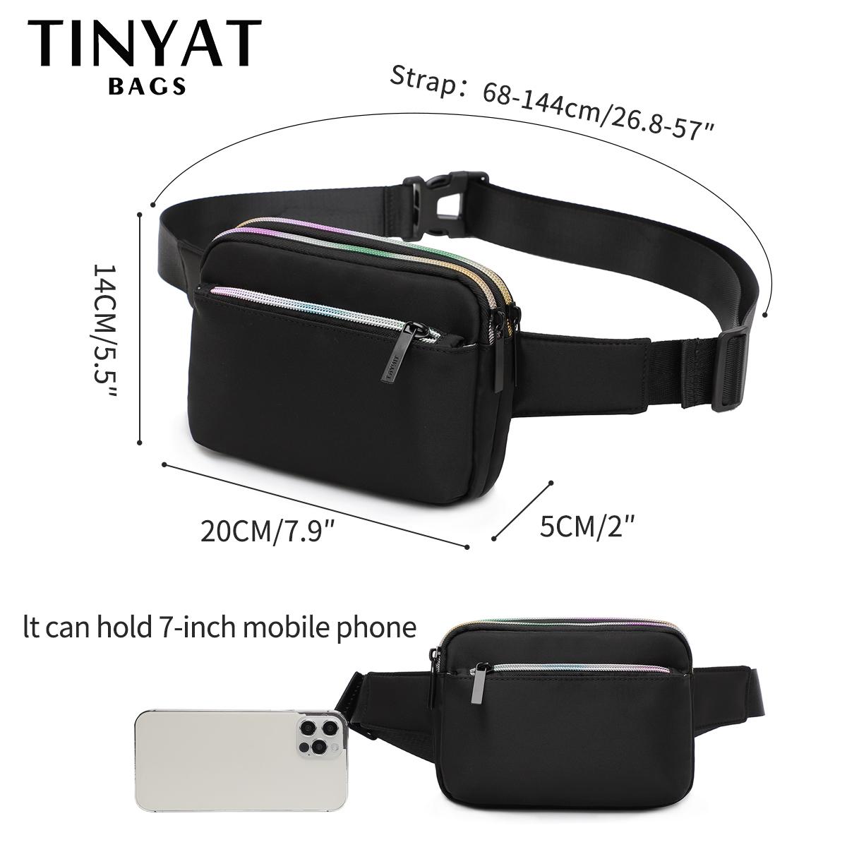TINYAT женская поясная сумка поясная сумка телефон деньги наличные легкая спортивная — фото 6