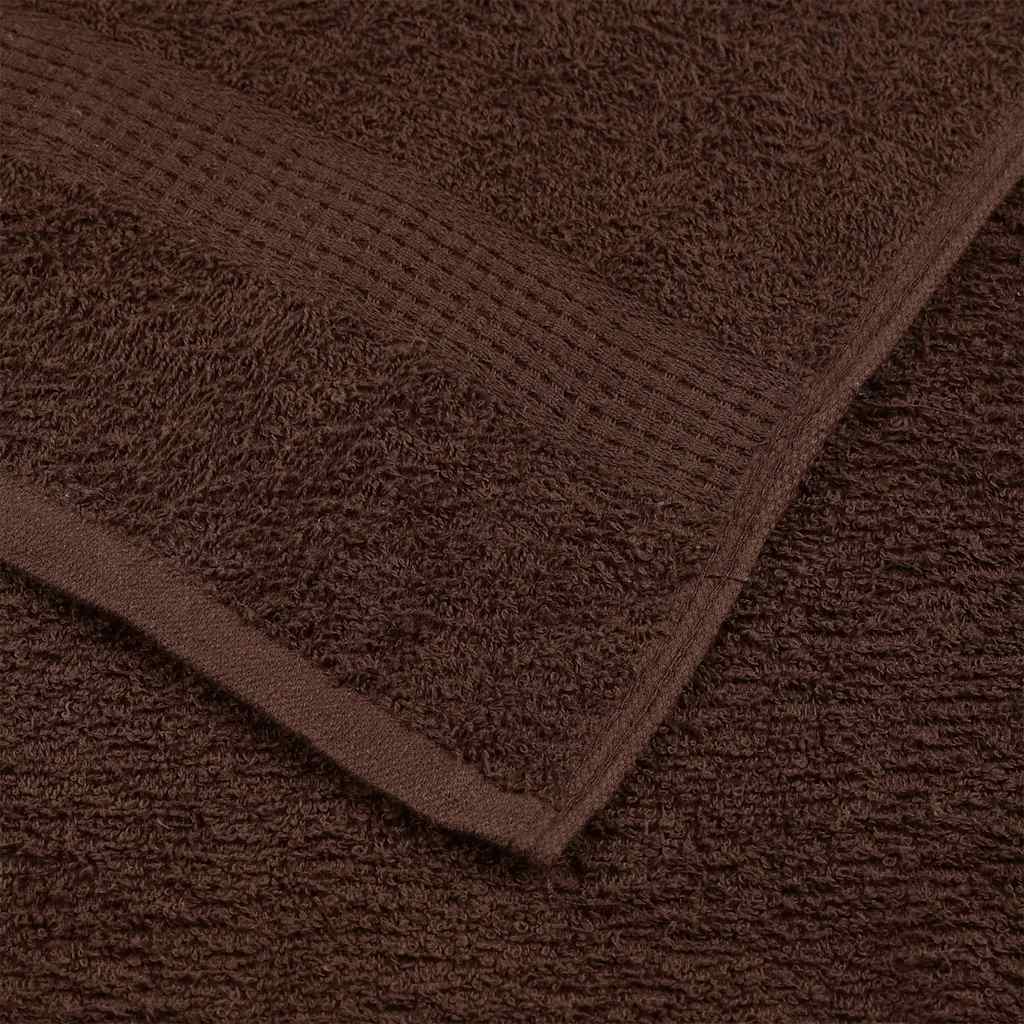 Vidaxl Ręczniki Kąpielowe, 2 Szt., Brązowe, 70X140 Cm, Bawełna 100%