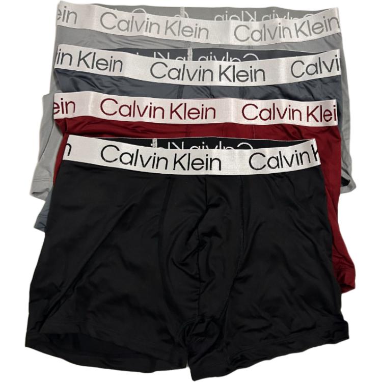 

Calvin Klein Comfortable Mid-Rise Boxer Briefs 4-Pack Men underwear NP2742T-601 L