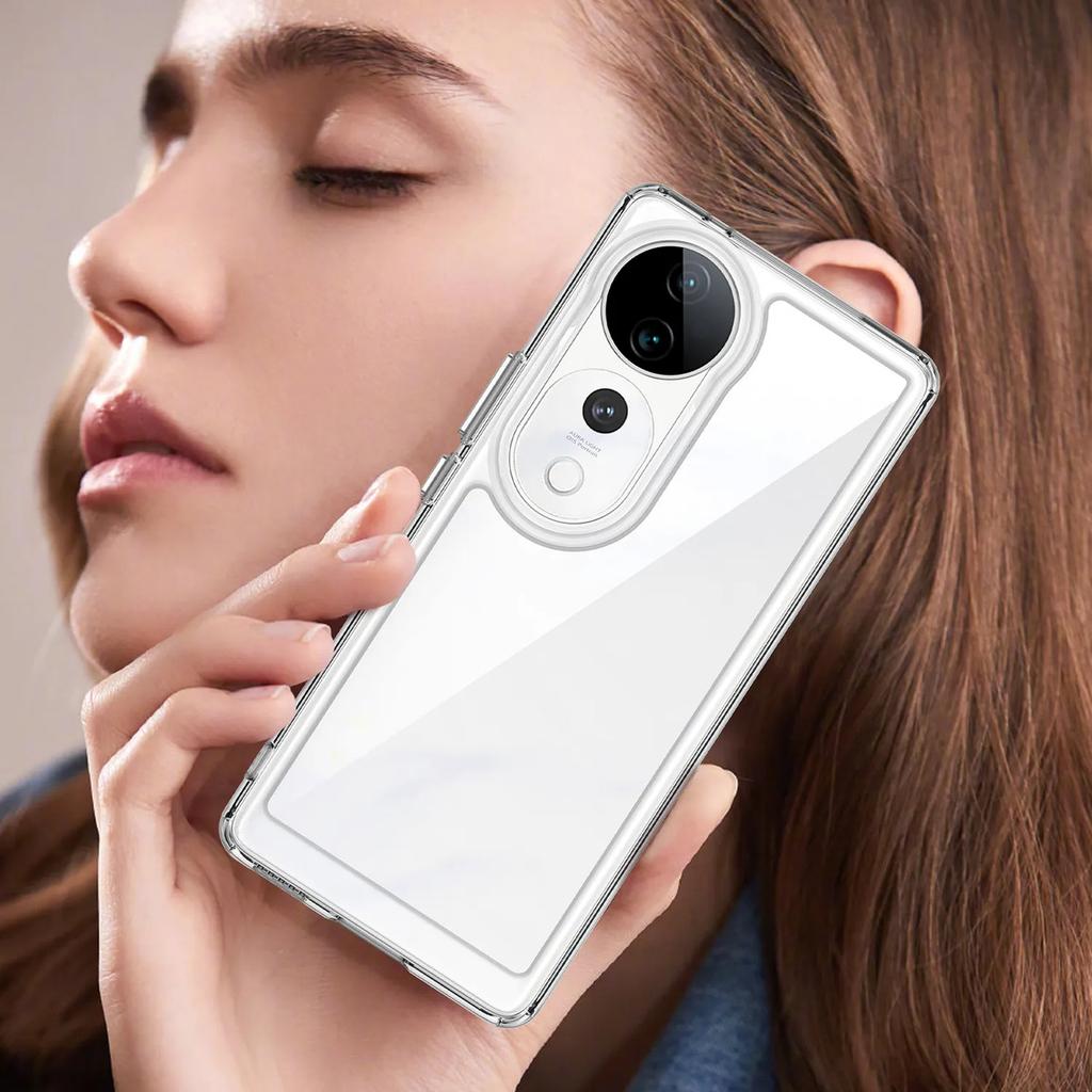 Phone Case For Phone Case For Vivo V40 5g,Clear Transparent Phone Case Cover For Vivo V40 5g