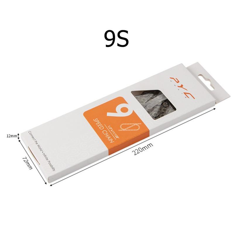 

Велосипедний ланцюг 1 Pyc, 9-швидкісний/10-швидкісний/11-швидкісний/12-швидкісний велосипедний ланцюг із змінною швидкістю Велоспорт 9 speed