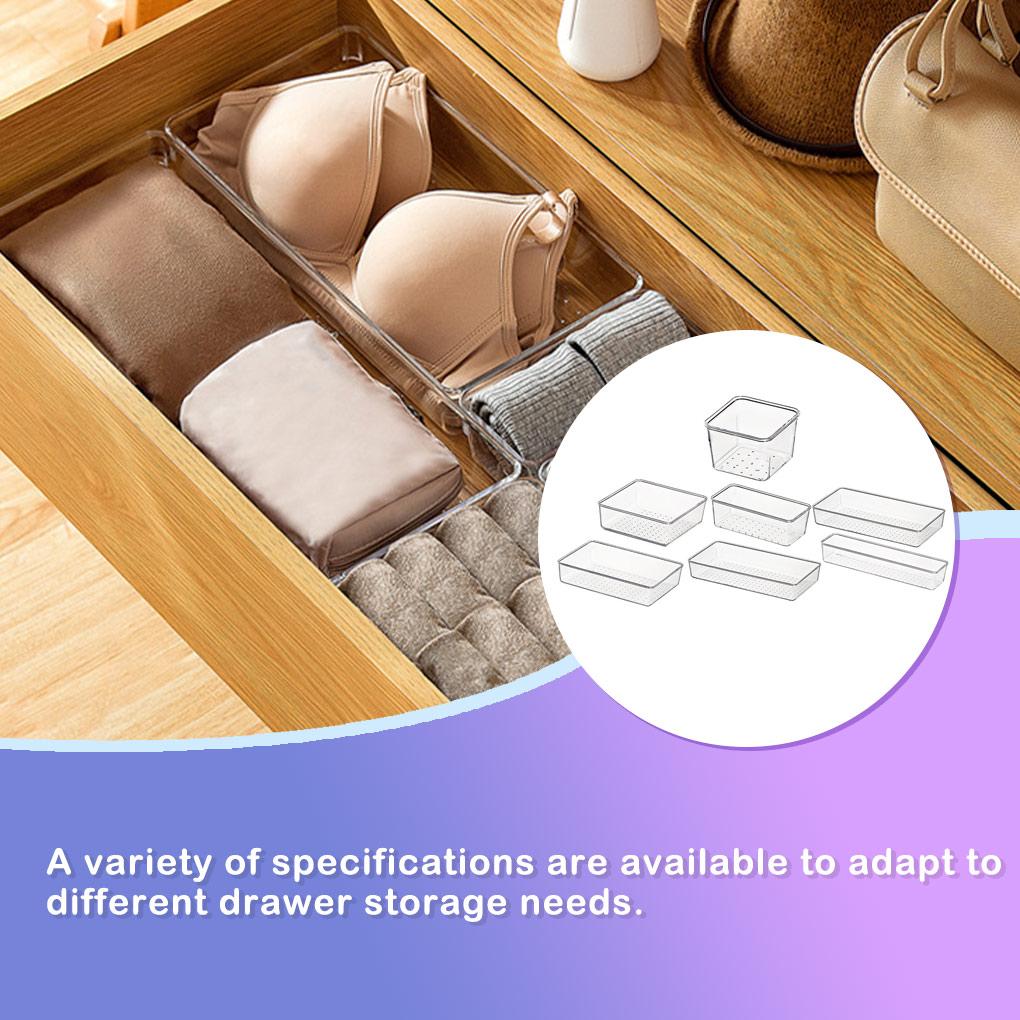 Transparent Drawer Home Storage Box Cosmetic Organizer Case Sundries Multifunction Organizers Closet Office Portable Boxes