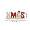 1pcChristmas Wooden Ornaments Letter Christmas Carols Snowman Desktop Creative Printed Ornaments Christmas Gifts