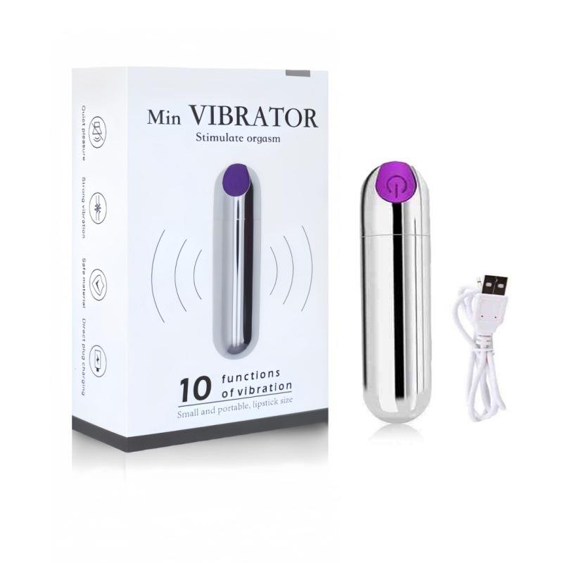 Wiederaufladbarer kabelloser Vibrator mit zehn Modi für Paare - Mini-Massagegerät mit starker Vibrationsspitze und Analplug.