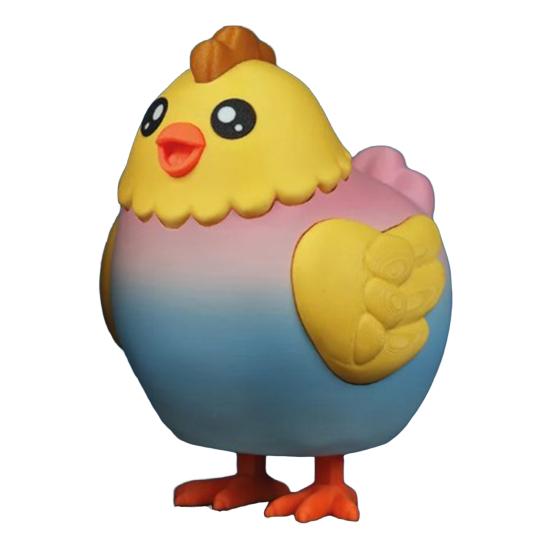 Schokoladen-Ei-Legende-Hühnchen Süßigkeiten-Spender Maschine 3D-gedruckt Niedliches Tier Süßigkeiten-Spender Schreibtisch-Dekoration für Osterkorb-Füller Party-Mitgebsel