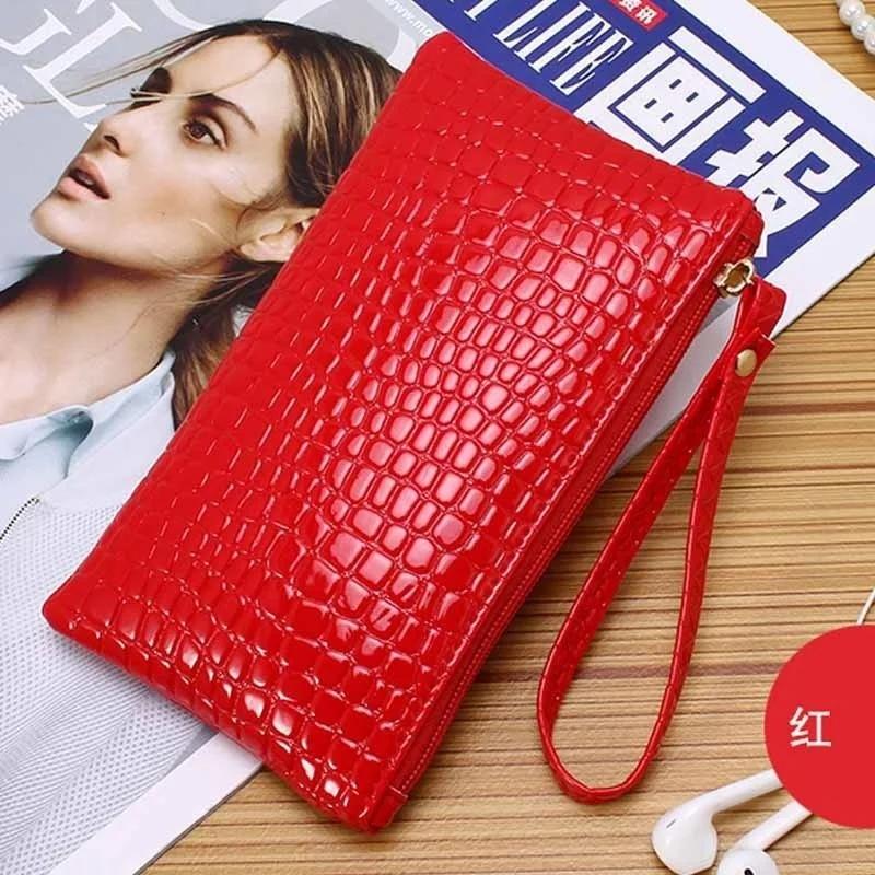 Neue Damen Tasche Krokodilmuster Handtaschen Damen Handytaschen Null Geldbörse Praktische Mode Clutches