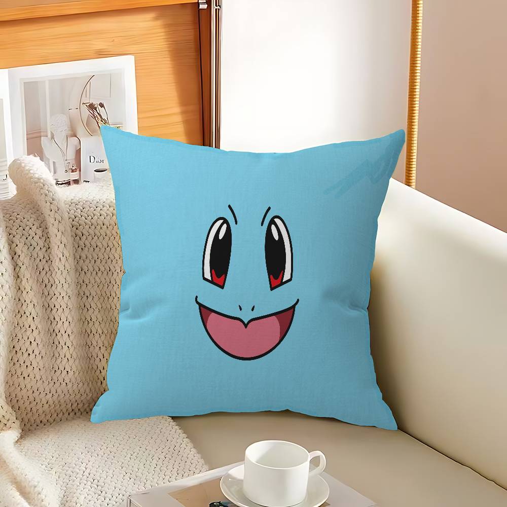 Japan Anime P-Pokemons Cushion Cover Pillowcase Upholstery Sofa Throw Pillow Home Decor Pillowcas