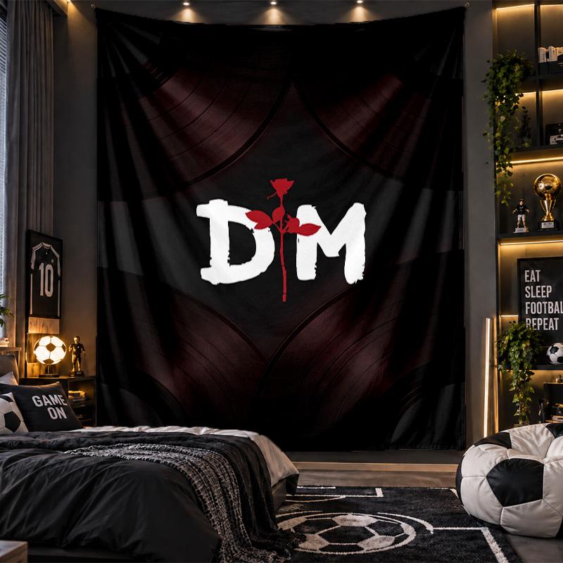 Wall Hanging Tapestry Depeche Mode Print Cloth for Living Room Bedroom Home Decor