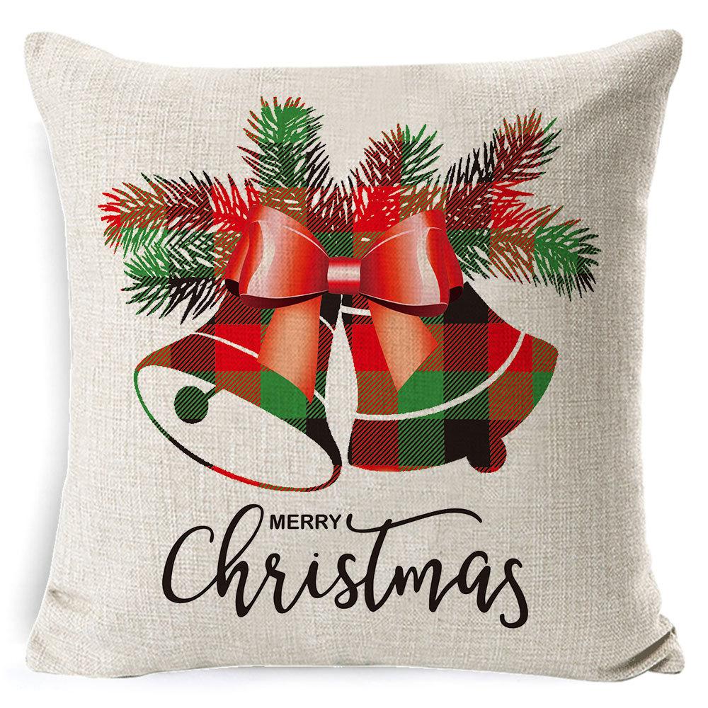 Nový vánoční povlak na polštář kostkovaný polštář domov pohovka polštář povlak na polštář dárek postel polštář