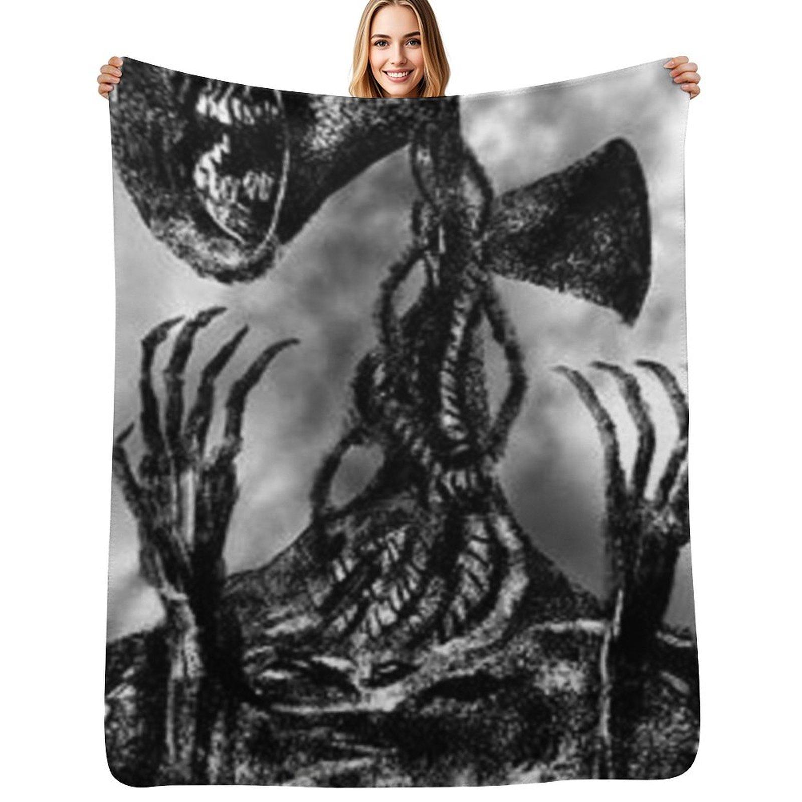 siren head Throw Blanket Lightweight Warm Blanket for Indoor Outdoor Use Size: 75*100cm, Weight: 230 GSM