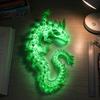 Unique Fantasy Gift for Kids 3D Printed Glow in the Dark Dragon Fidget Toy, Articulated Small Portable Figurine Desktop Ornament and Adults, Creative