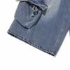 KIRSH Cargo Bermuda Denim Pants [Blue]