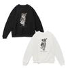 Spring Long-sleeved Top Personalized Pattern Printing Casual Men's Sweater Loose Couple Outfit