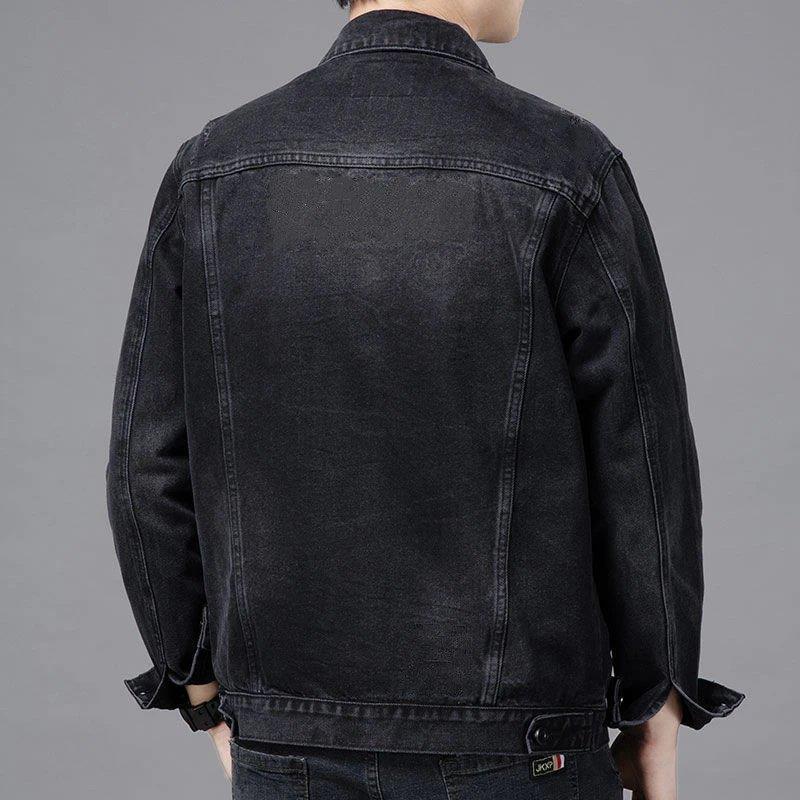 Men's Trendy 2021 Slim Fit Denim Jacket with Fleece Lining