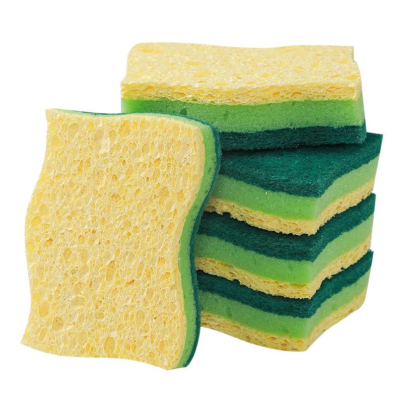 Degradable Wood Pulp Cotton Dish Sponge for Kitchen Cleaning