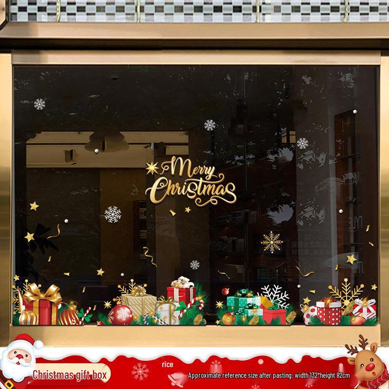 Santa Claus Window Cling Christmas Decoration Decal
