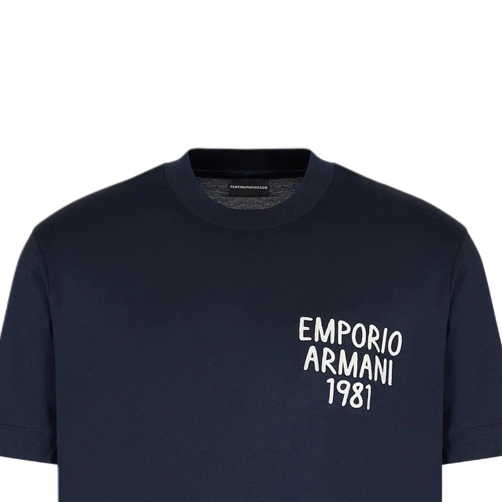 EMPORIO ARMANI SS24 T Shirt Unisex Marine Blue 3D1TA2-1JUVZ-09R4