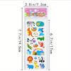 12 Sheets Wild Animal 3D Bubble Stickers Vibrant Cartoon Deer Lion Gorilla Tiger Monkey Decals for Laptop Water Bottle JXB